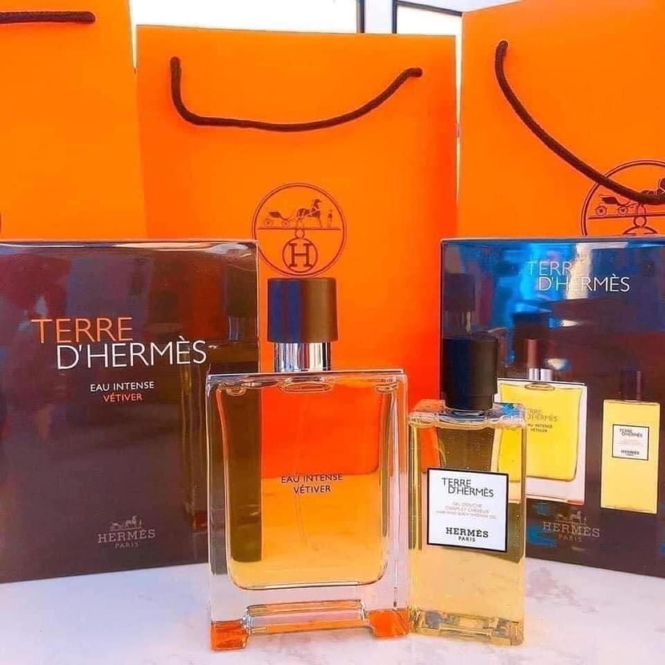 Hermes Terre dHermes Eau Intense Vetiver Gift Set 2 - Nuochoarosa.com - Nước hoa cao cấp, chính hãng giá tốt, mẫu mới
