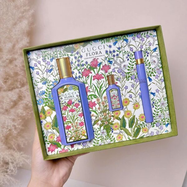 Gucci Flora Gorgeous Magnolia Gift Set 4 - Nuochoarosa.com - Nước hoa cao cấp, chính hãng giá tốt, mẫu mới